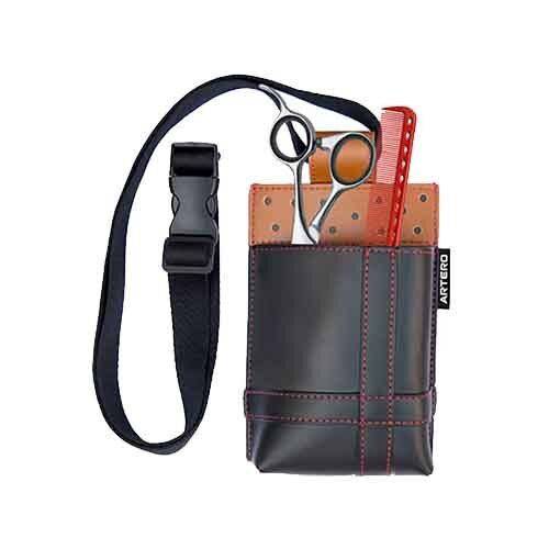 ARTERO – Bolsa Cintura Preta/Cast 5 Compartimentos F346